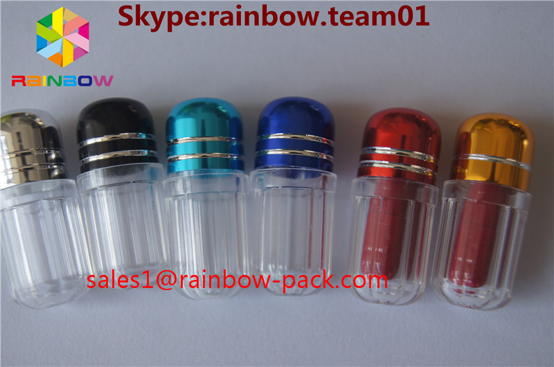 les petites pilules de sexe de conteneur de capsule de forme de pilule capsulent la caisse de capsule pour la bouteille de pilule d'amélioration d'emballage de pilule du rhinocéros 7