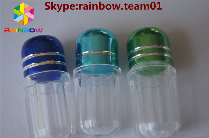 capsules en plastique vides contenant des pilules boîtier de capsule boîtier de forme de capsule contenant une forme hexagonale bouteille de capsule