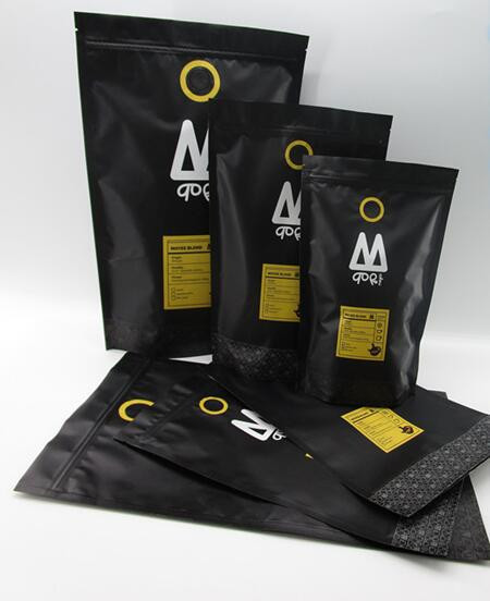 Bon marché amicaux en gros tiennent les sacs de café de impression faits sur commande de papier de 250g/500g/1kg emballage pour le haricot