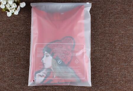 Sachets en matière plastique de tissu cosmétique rescellable d'EVA empaquetant avec le glisseur zip-lock