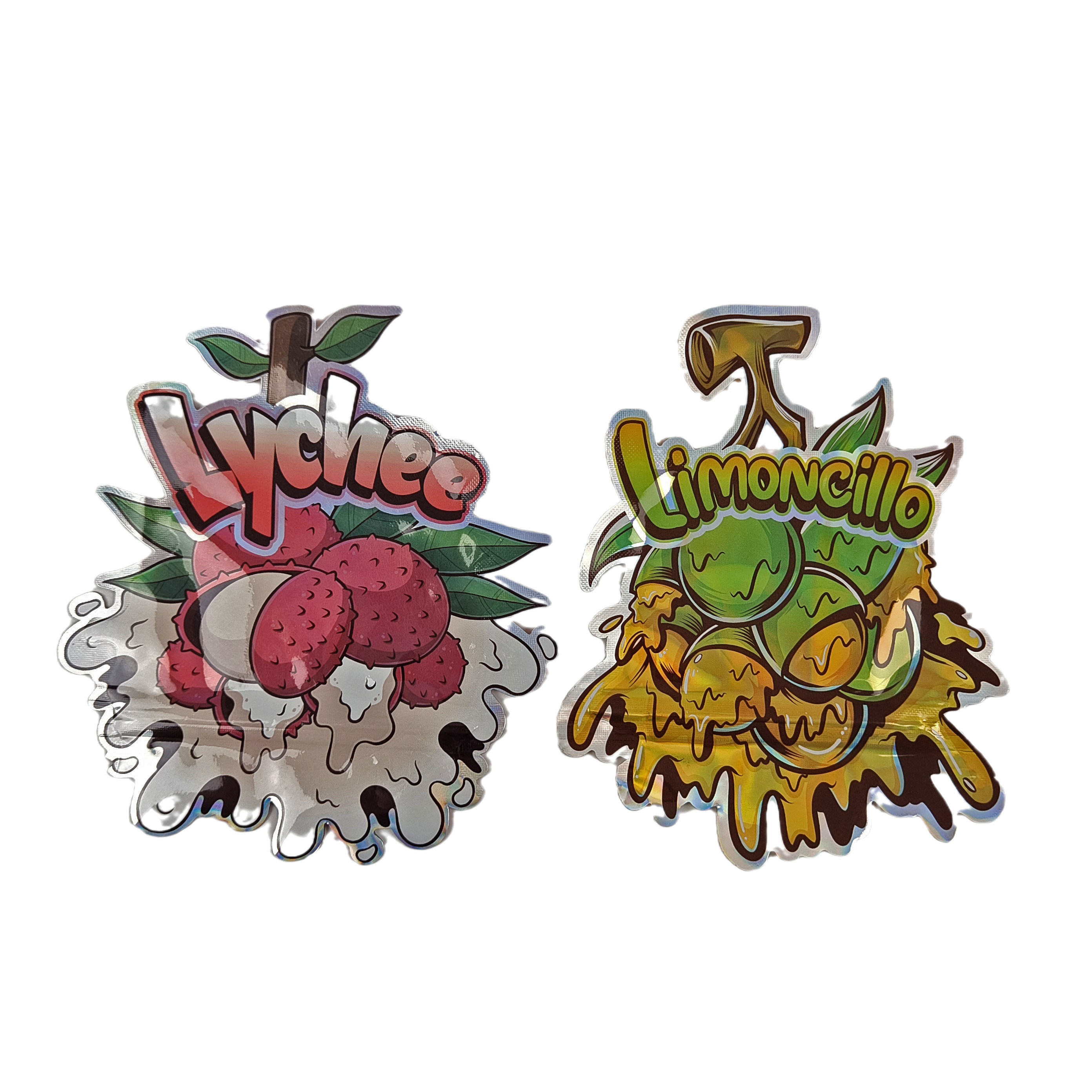 3.5g 7g Candy Cookie Irrégulier Forme Spéciale Personnalisée Emballage Odeur Preuve Mylar Die Cut Sacs