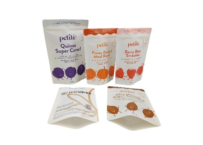 Le papier d'emballage biodégradable se tiennent met en sac des poches d'emballage alimentaire