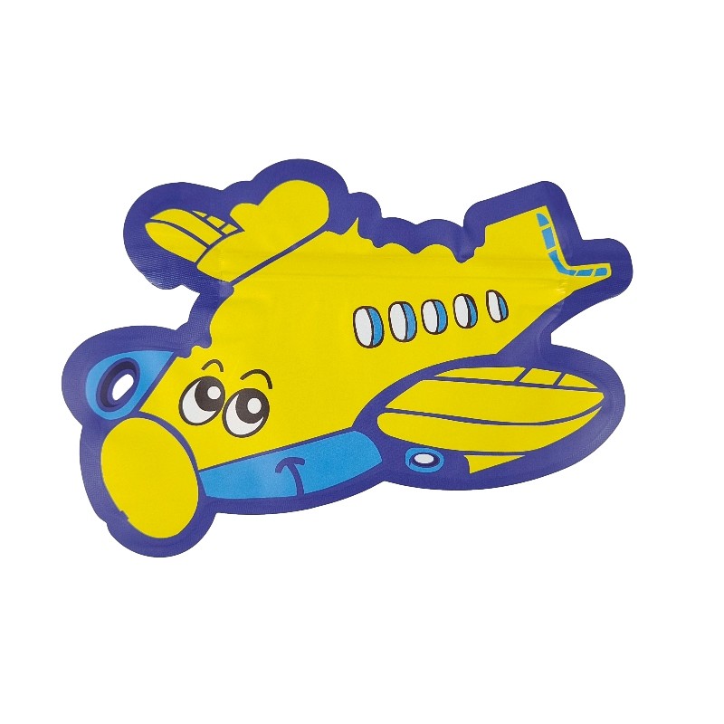 Zip-lock de forme irrégulière spécial découpé avec des matrices de impression olographe du sac 3.5g 7g de Mylar