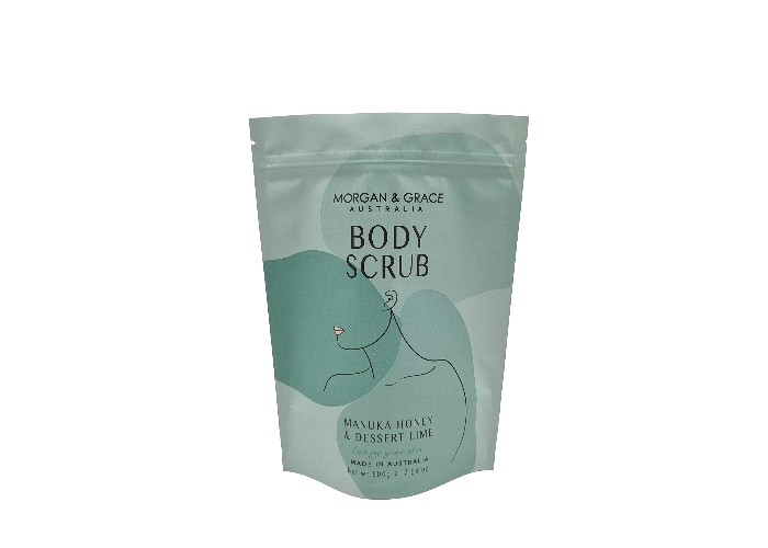 Impression numérique Sac debout personnalisé Sac d'emballage imperméable à l'eau pour le gommage du corps