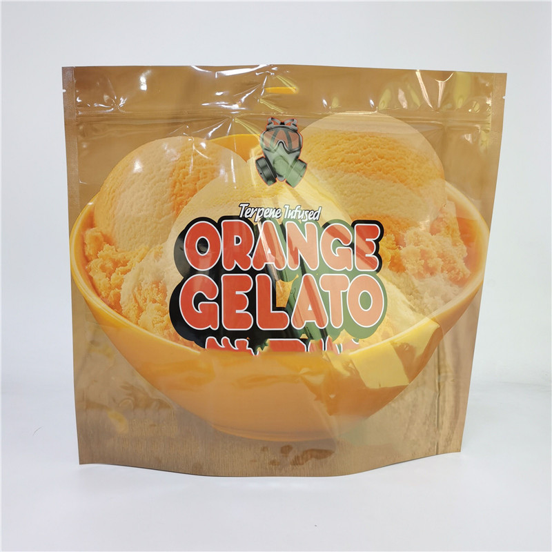 Sac d'impression numérique 3.5G 1LB Soft Touch sac holographique haute barrière à l'odorat à l'épreuve des enfants fermeture éclair sac debout