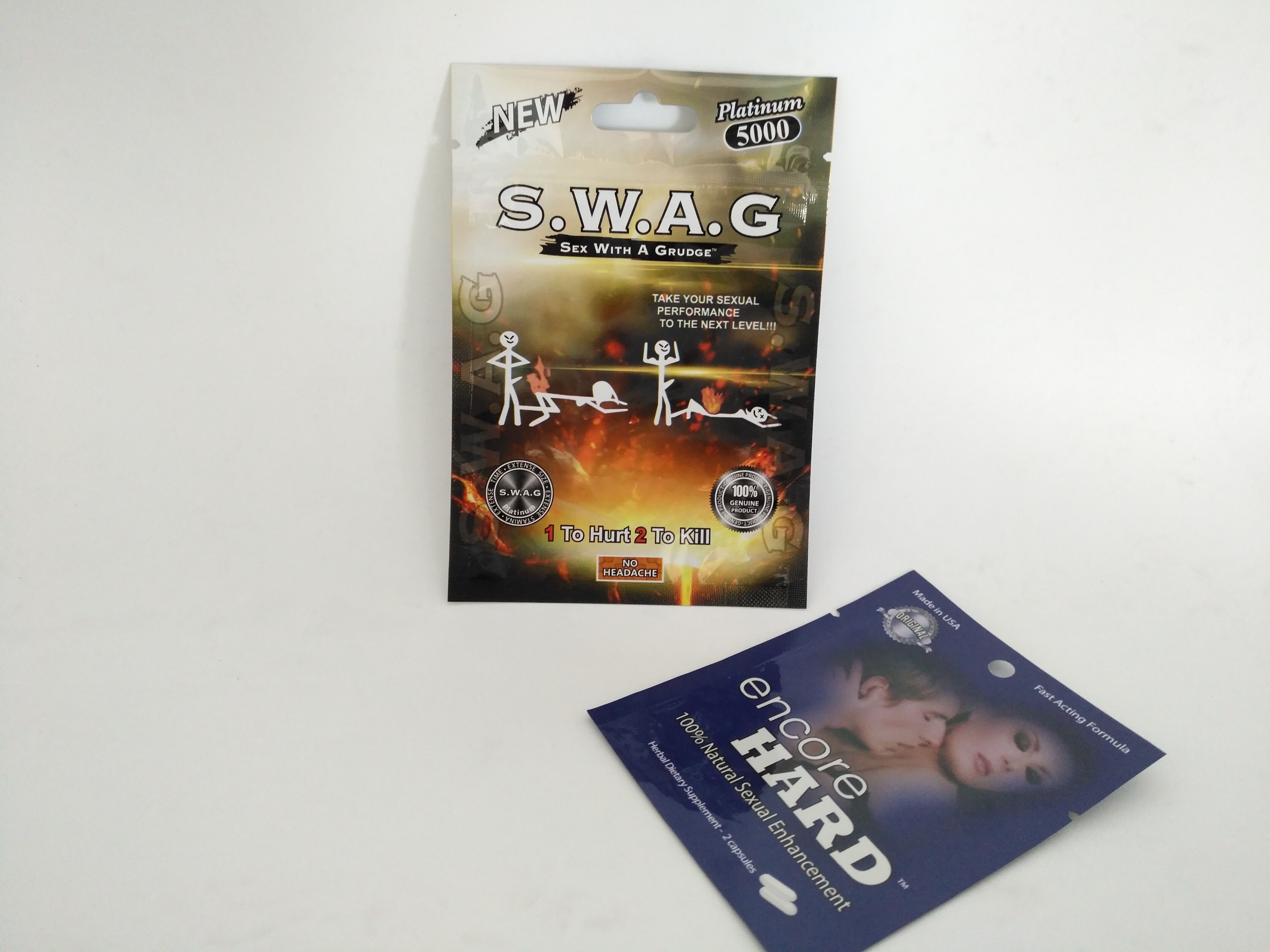 3 entailles latérales de larme de sacs de poche d'emballage de pilule de joint pour la poudre dure de capsule de bis