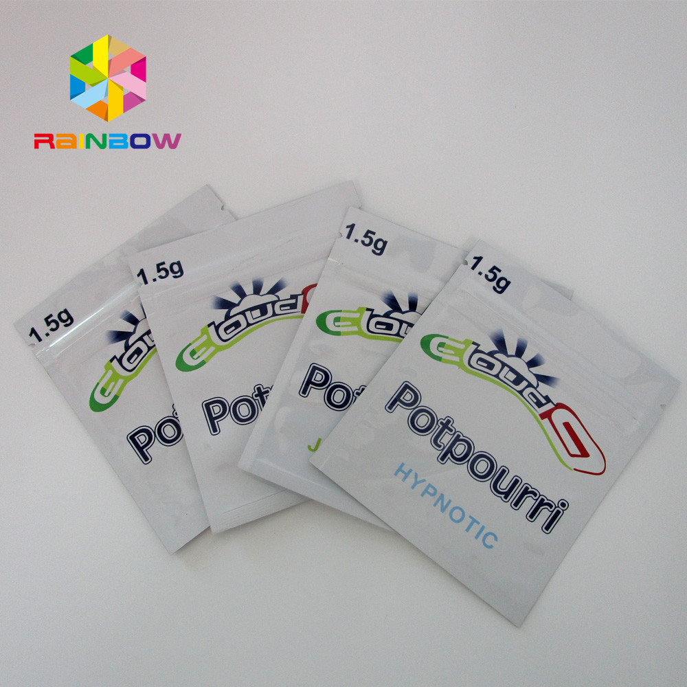 La pilule masculine d'amélioration met en sac 3 - emballage plat de poche de fermeture éclair latérale de joint avec le trou de coup