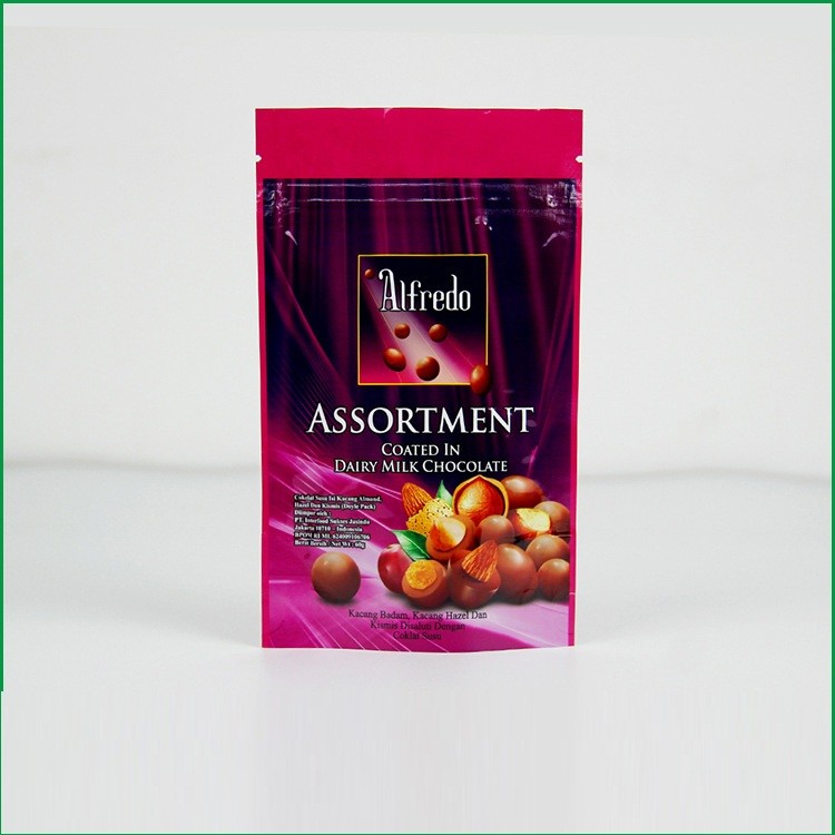 Fait sur commande tenez le sac de tirette avec le logo pour le sac de chocolat/emballage de chocolat