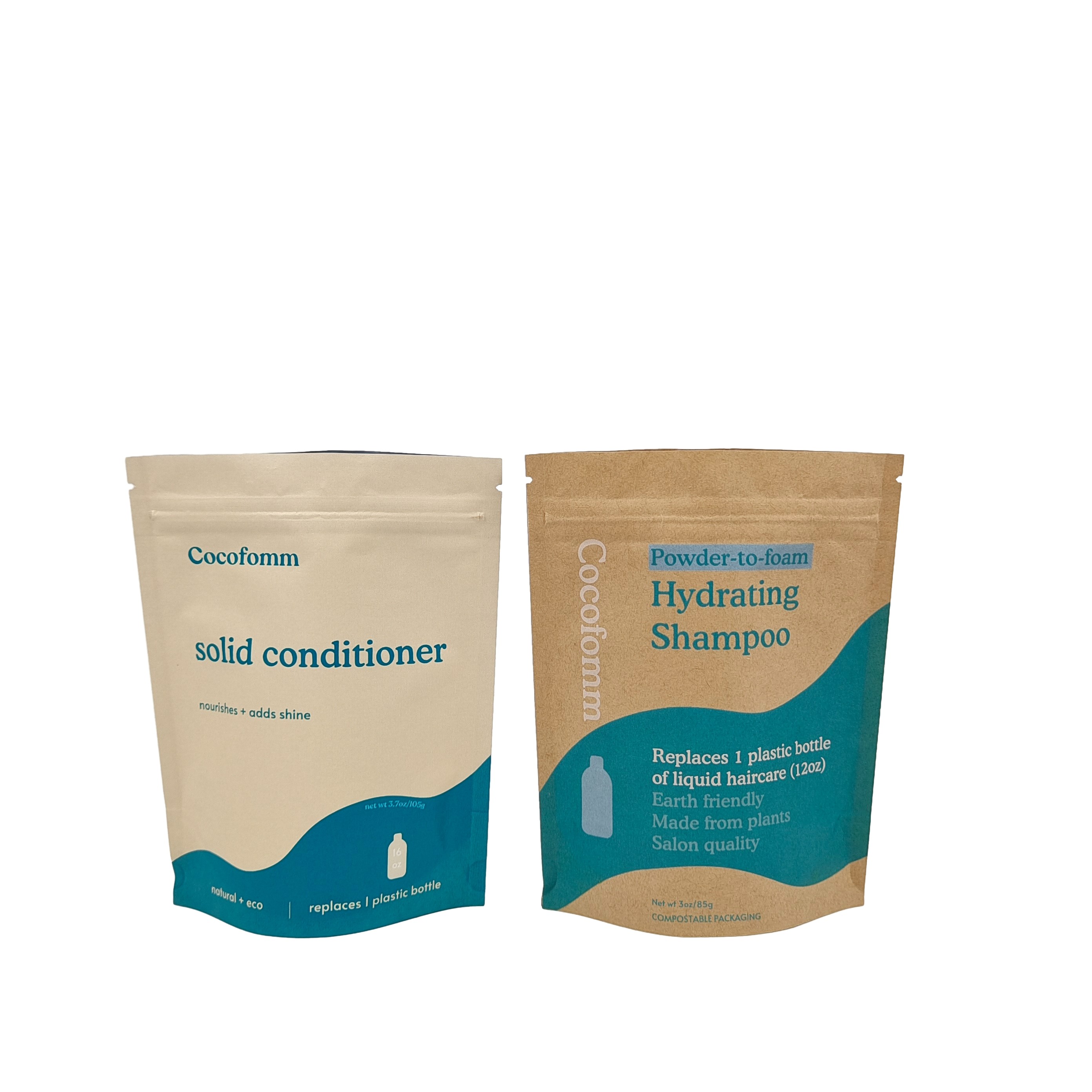 Sacs à jouets biodégradables recyclables personnalisés Sacs debout avec fermeture à glissière Sacs en papier kraft Sacs d'emballage comestibles