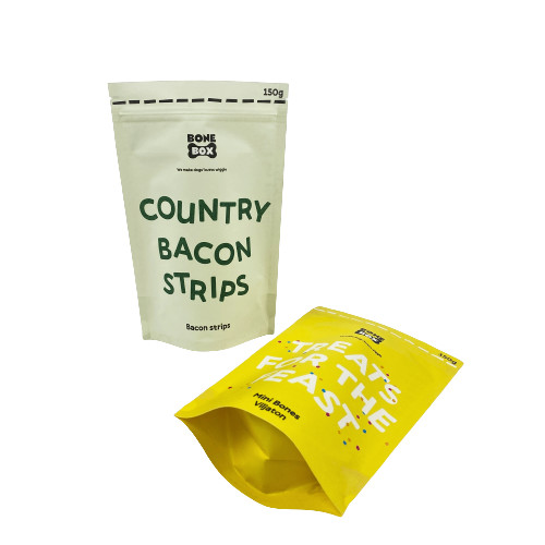 Sacoche d'emballage de grains de café biodégradable en papier kraft recyclable