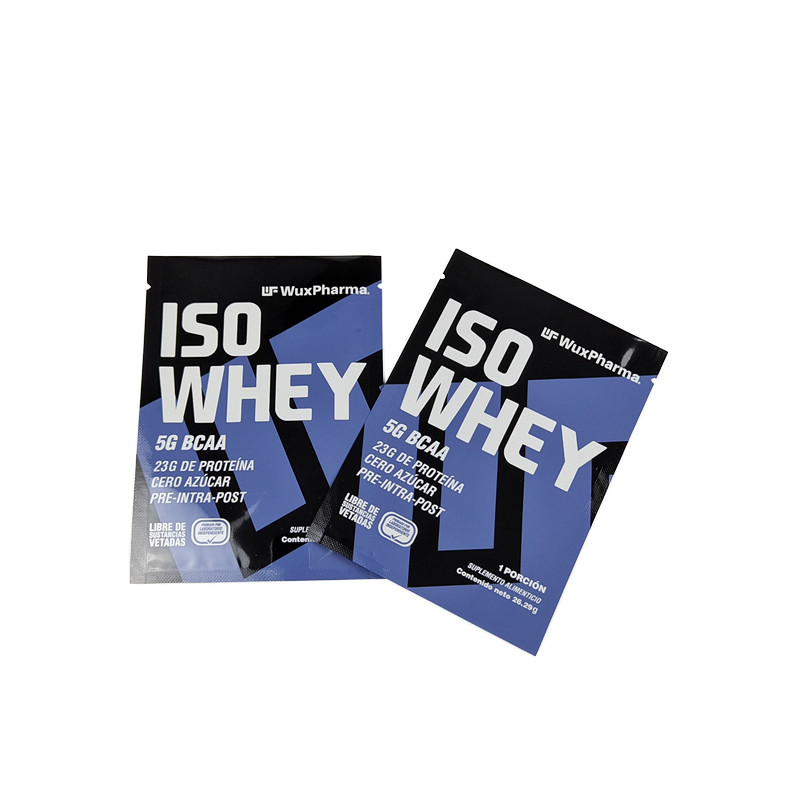 Emballage de sacs en feuille de papier à trois côtés Gardez vos paquets d'échantillons de puissance de supplément de 10 g