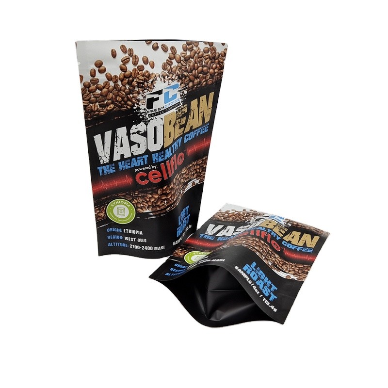 Impression personnalisée Petite quantité d'échantillons de café Stand Up