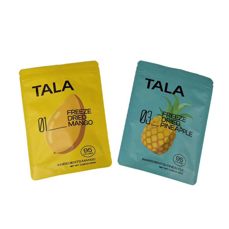 Faible MOQ Noix de cajou personnalisées Fruits secs collations Sacs d'emballage alimentaire Sac Mylar à toucher doux