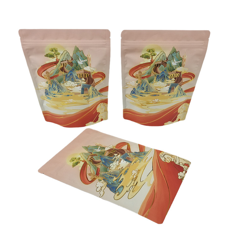 Meilleur vendeur personnalisé Soft Touch Mylar Sac Stand Up Foil d'aluminium 3,5g Proteine anti-odeur Café Espéce Farine Emballage Po