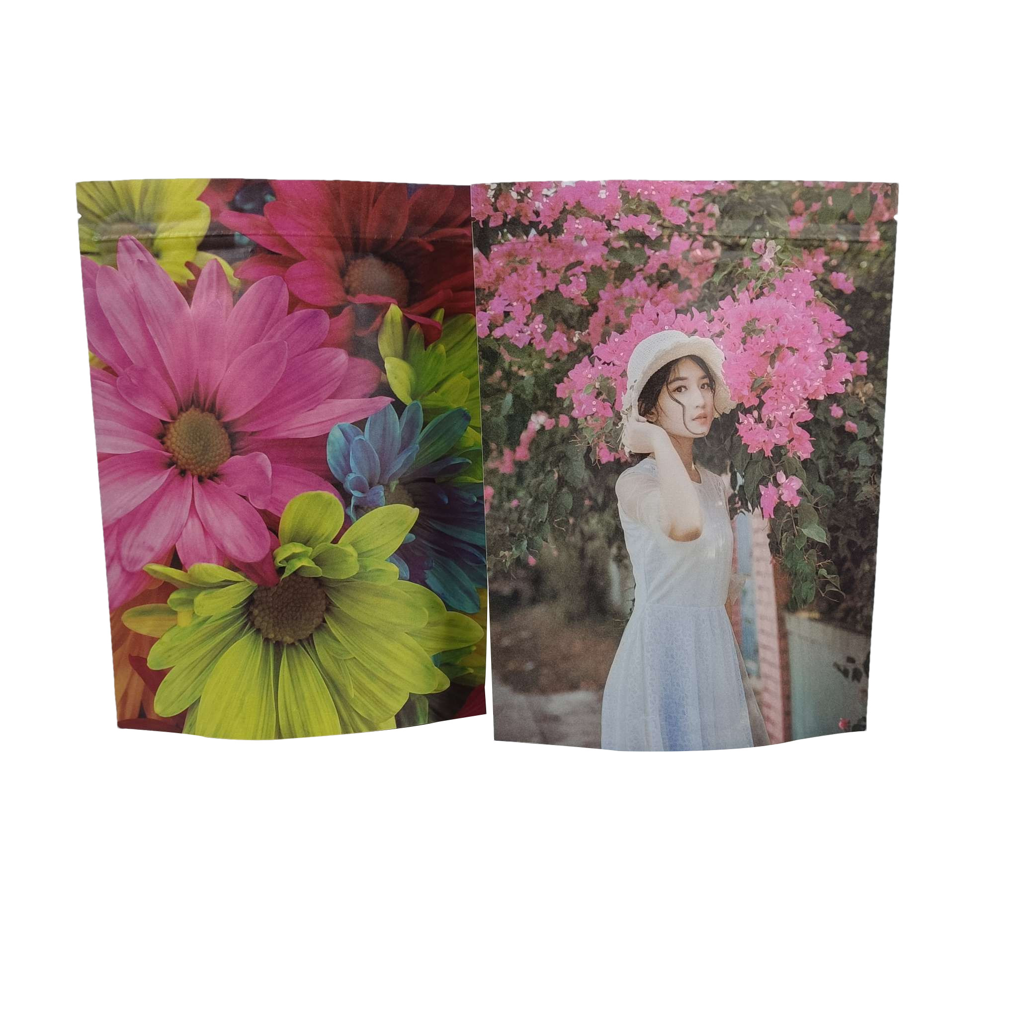 Sac d'emballage alimentaire en plastique à fermeture à glissière en aluminium