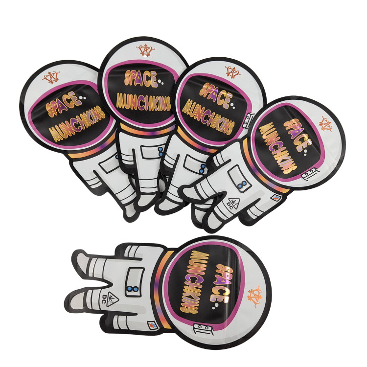 Imprimé sur mesure 3.5g 7g 14g Stand up pouch gommée emballage comestible en papier d'aluminium Mylar résistant aux enfants sac fermé à glissière