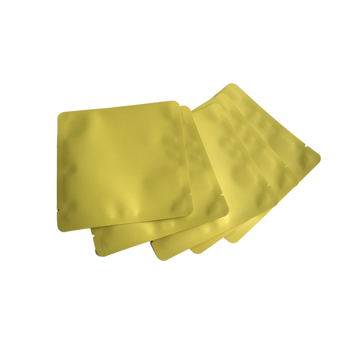 Logo personnalisé de qualité alimentaire claire Fermeture à glissière frontale 3 côtés Sac de joint pour masque facial