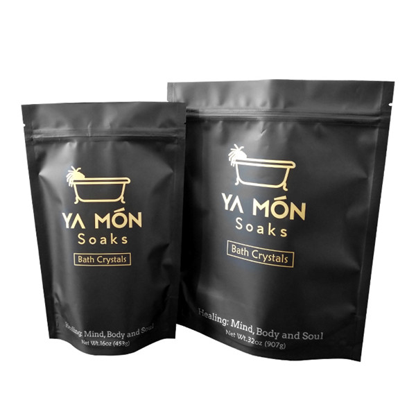 Sacs en papier d'argent pour le sac de lavage du corps debout avec fermeture à glissière