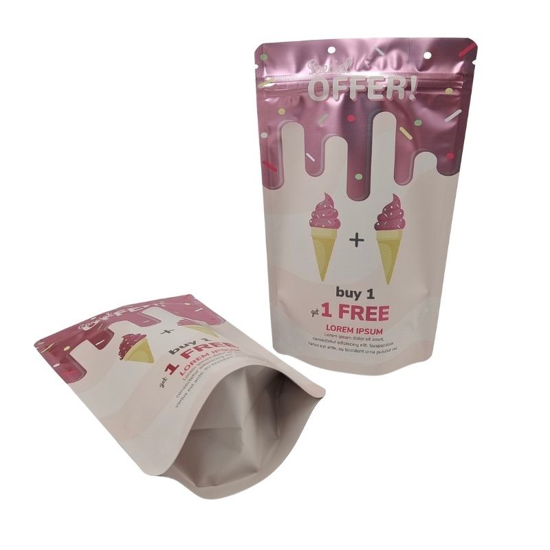 Fermeture à fermeture à glissière sac d'emballage alimentaire pour avec commande personnalisée acceptée