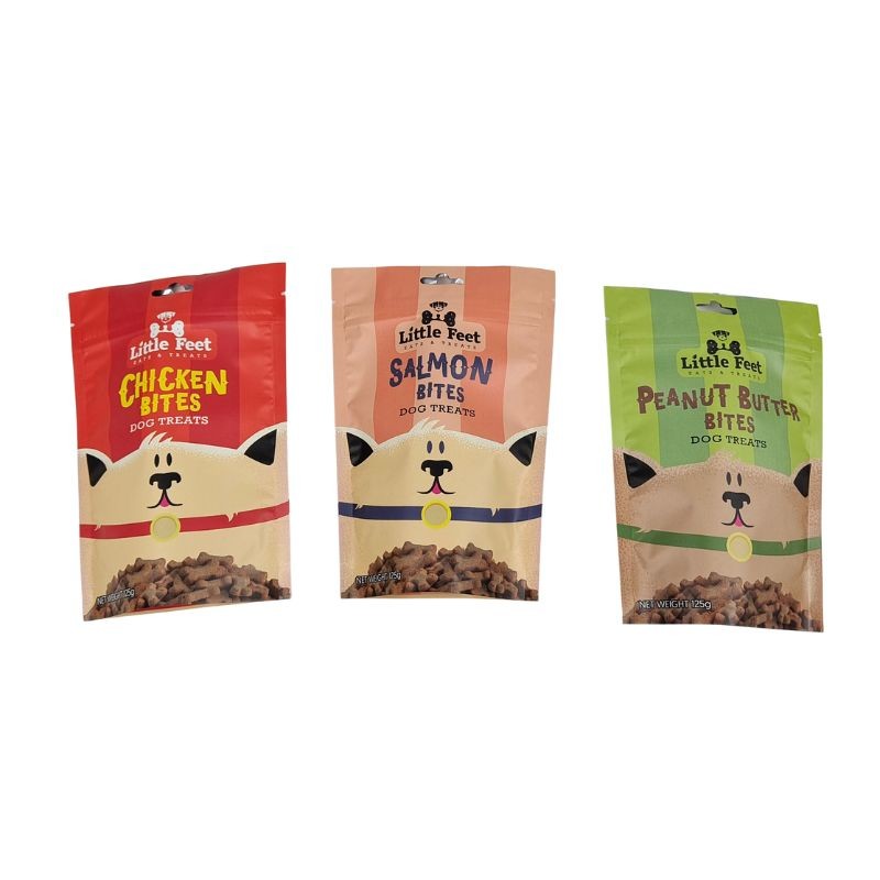 Sacs à collations à fond plat imprimés sur mesure avec surface mate pour sac d'emballage alimentaire