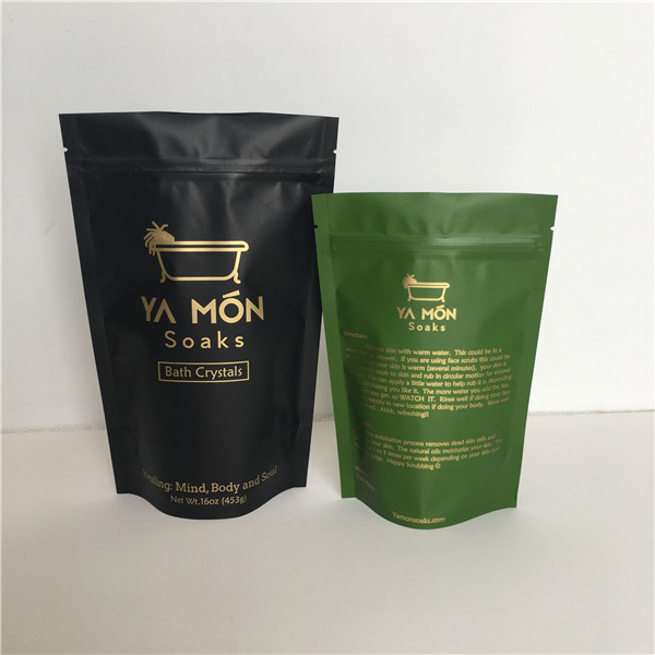 Emballage de sacs de lavage du corps en papier d'aluminium pour emballer du sel de bain