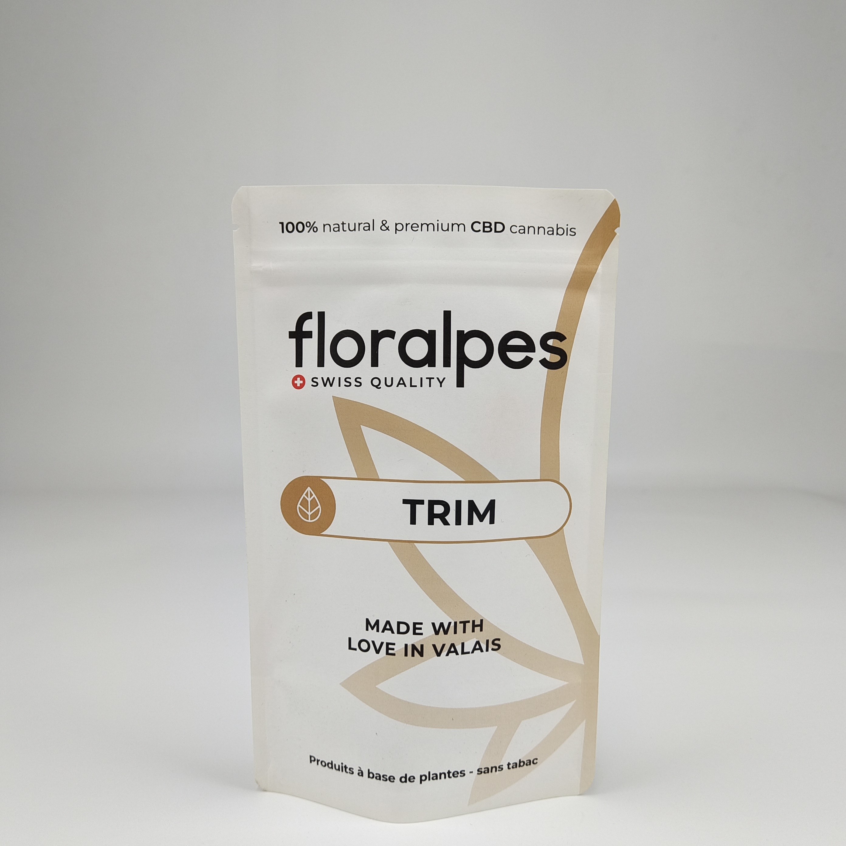 Sac de café debout en papier kraft blanc biodégradable Sac de café avec vanne de dégazage