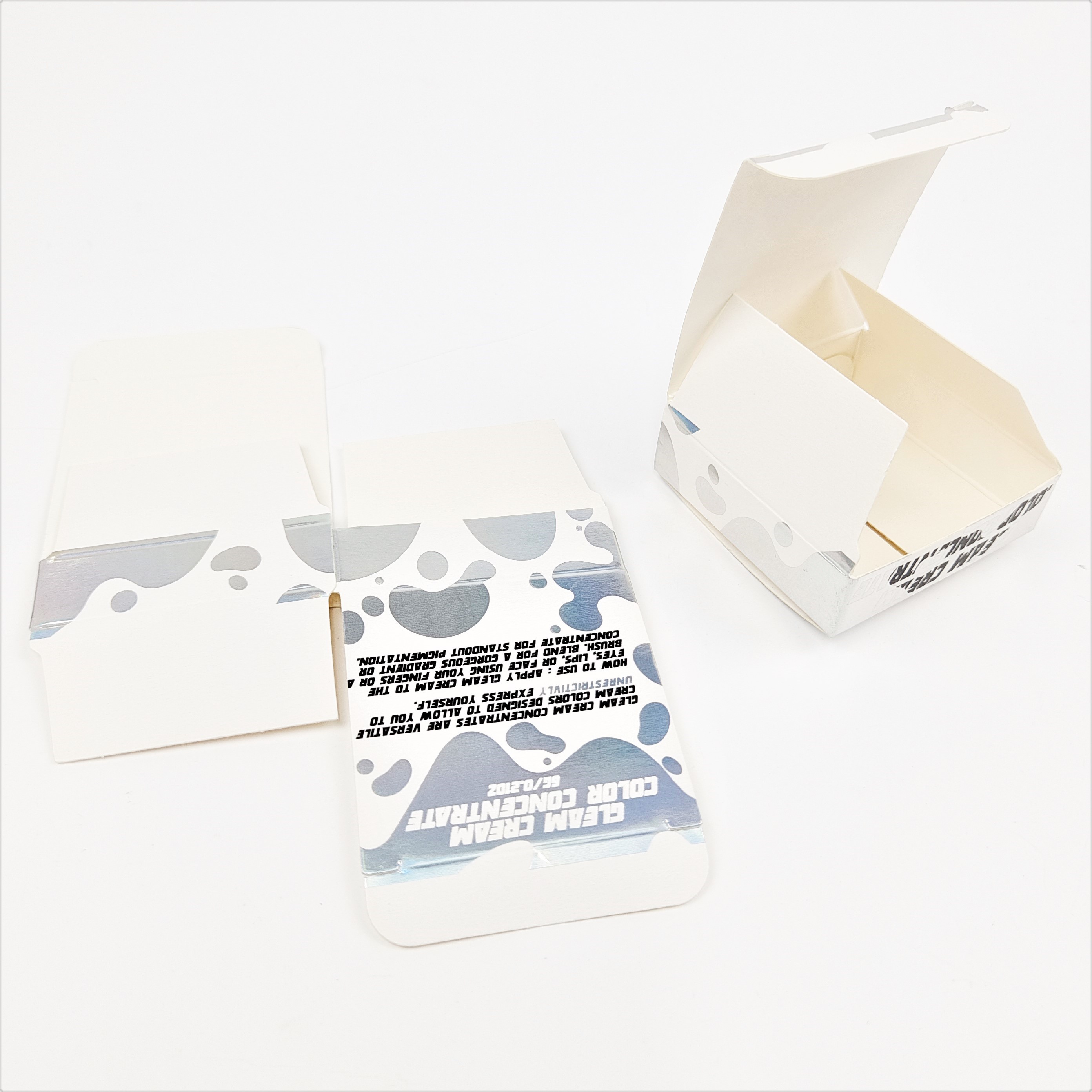 Finition de surface brillante Boîte pliante Package 350g épaisseur et plus