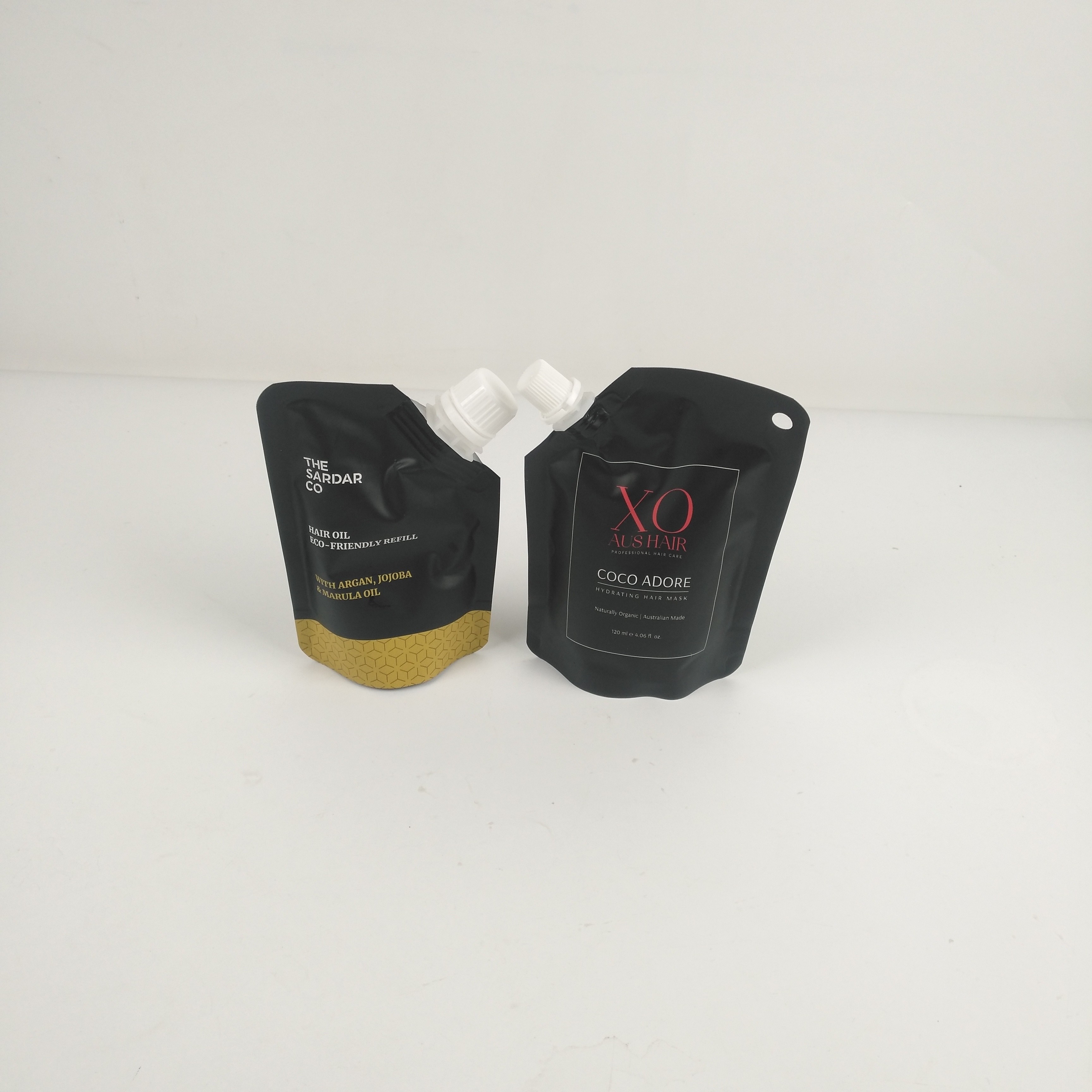 Jusqu'à 10 couleurs Poche à bec Emballage pour les options personnalisées Hole suspendue