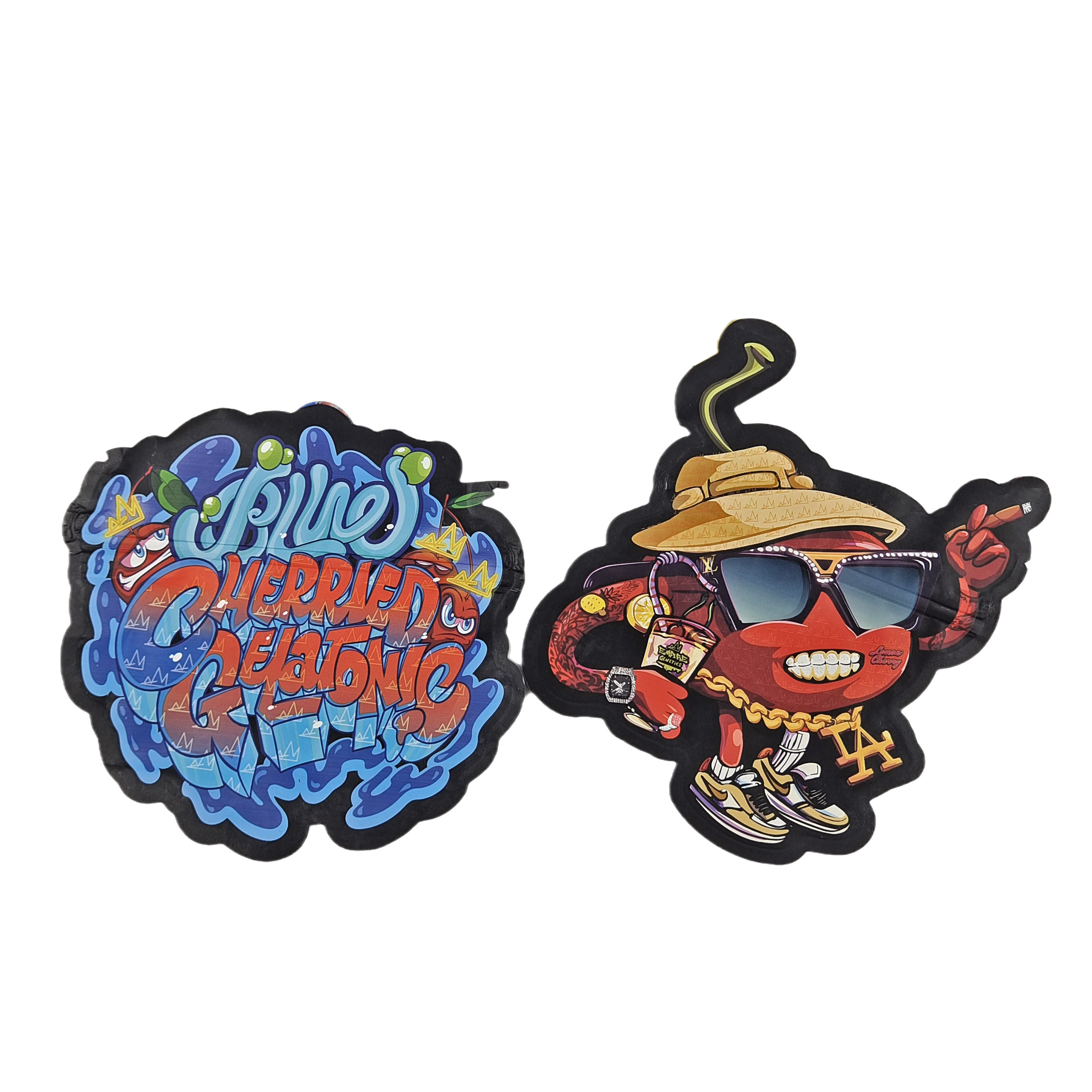 Logo personnalisé imprimé à l'aide de fermeture à glissière à l'aide de fermeture à glissière Petite poche debout 3,5 g Emballage de qualité alimentaire Inodore avec fermeture à glissière Mylar Ba