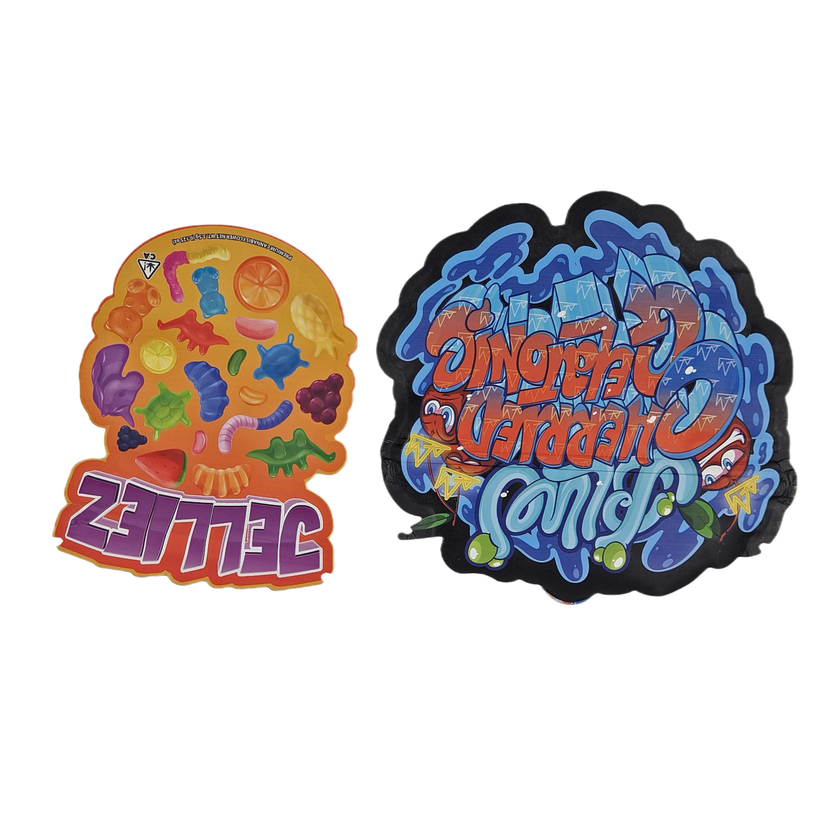 Tissu d'emballage alimentaire en plastique à fermeture à glissière Mylar