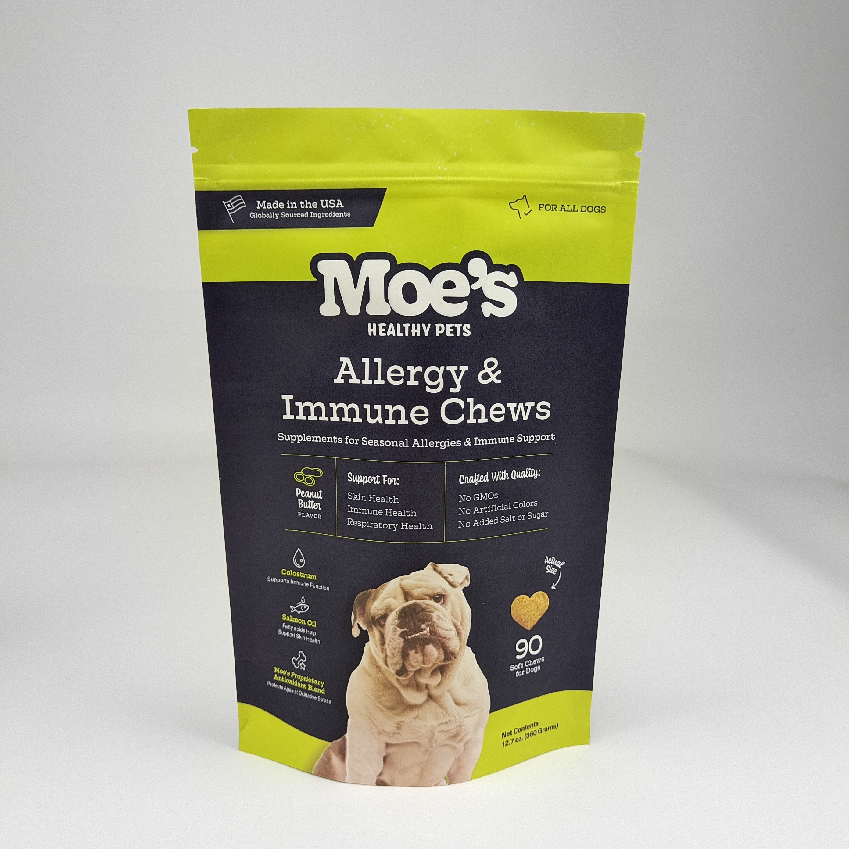 Sac d'emballage alimentaire imprimé sur mesure résistant à l'odorat Fermeture à glissière Papier Kraft Stand Up Pouch Avec Fermeture à glissière et fenêtre