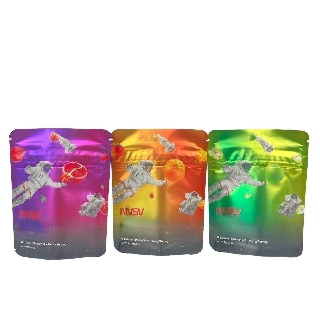 3.5 Grammes Sacs en plastique Emballage Étiquette personnalisée Imprimé CBD Cookies