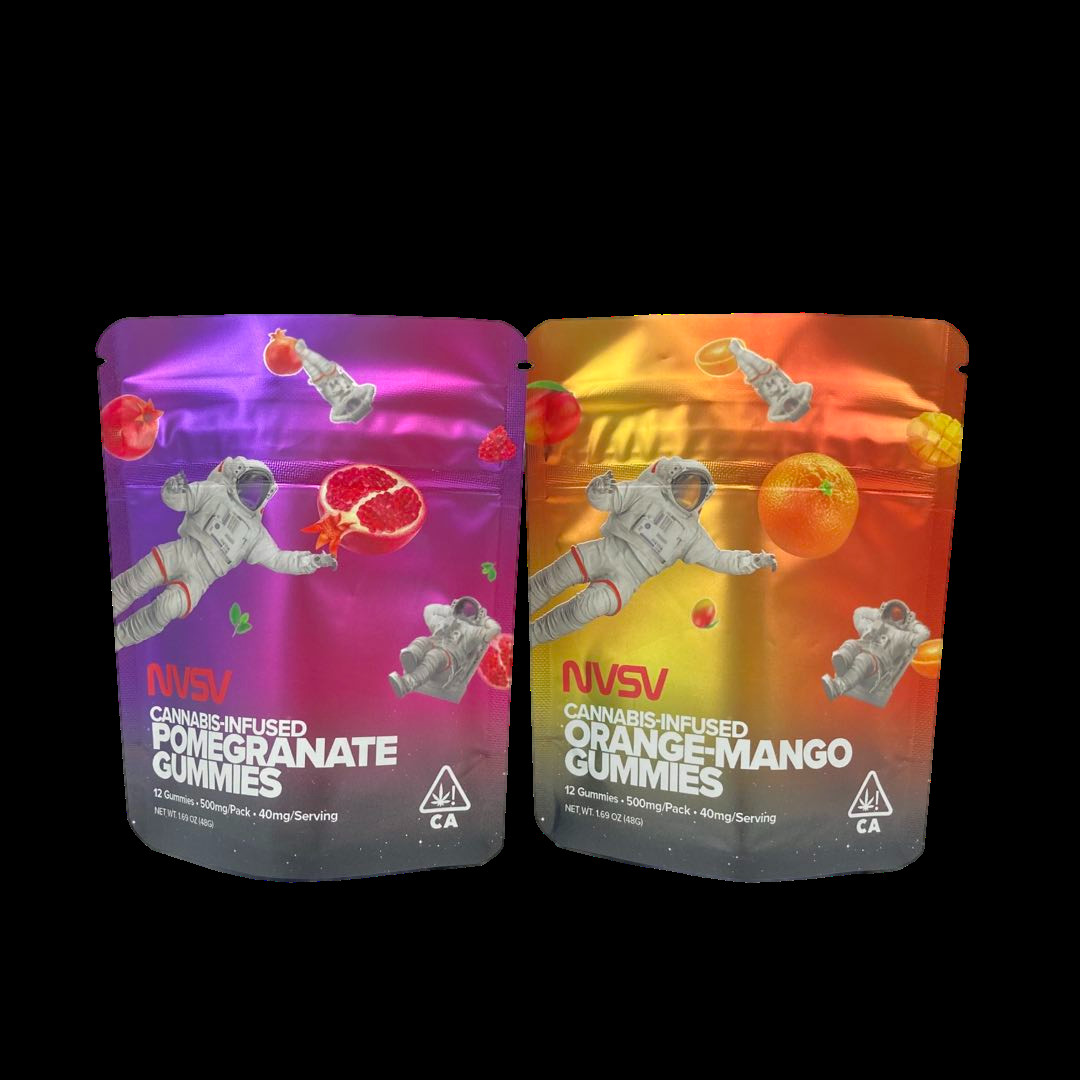 3.5 Grammes Sacs en plastique Emballage Étiquette personnalisée Imprimé CBD Cookies