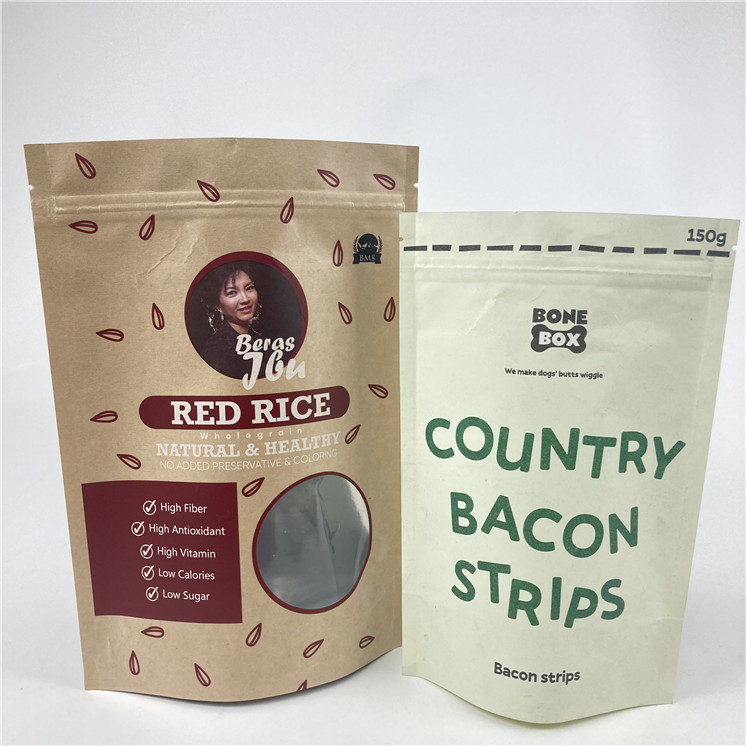 Assurance de la qualité Sac en papier d'aluminium avec fermeture à glissière