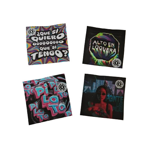 Sacs d'échantillons recouverts d'odorat avec fenêtre transparente Emballage en poudre Sac en plastique