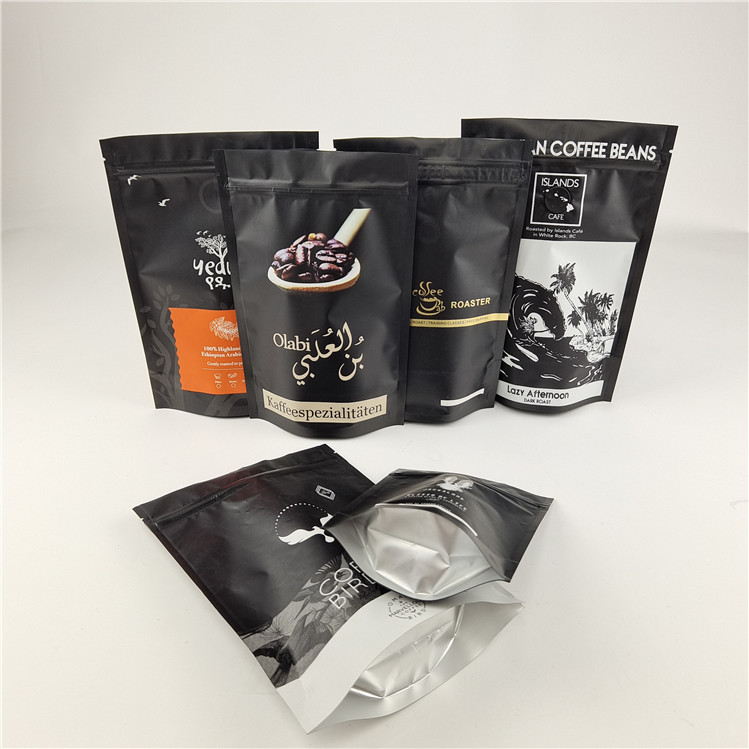 Laminé en papier d'aluminium Ziplock Stand Up Pouch Impression numérique Taille personnalisée / Couleurs