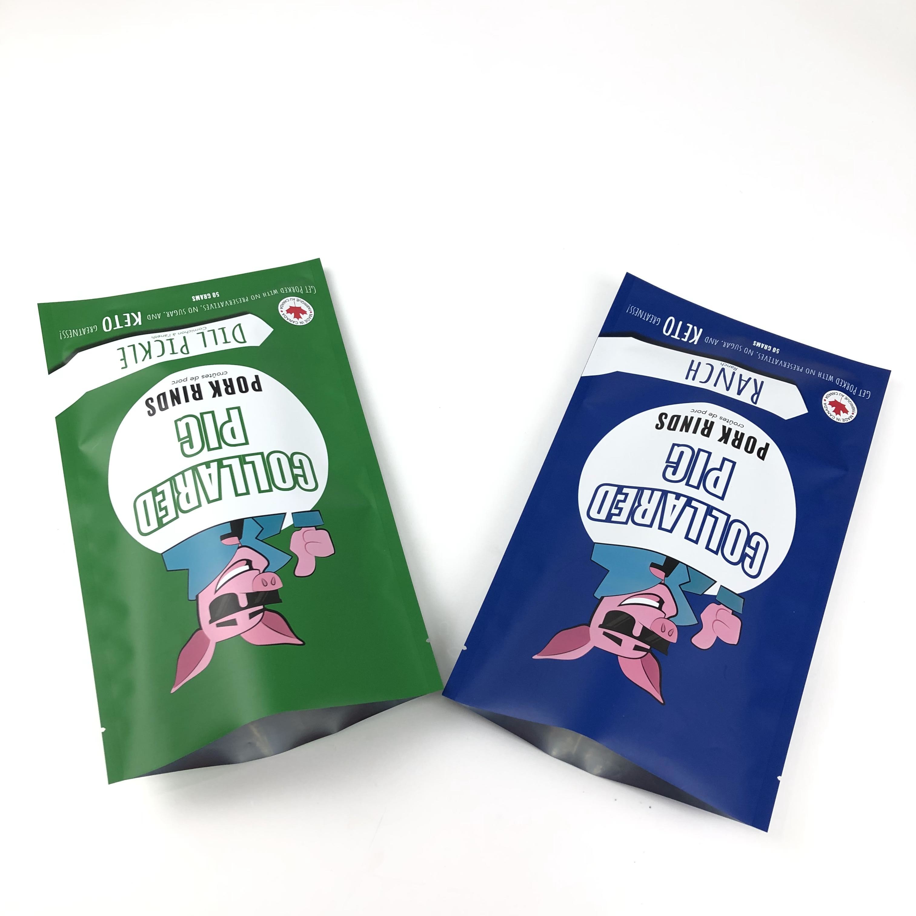 Le stockage des aliments pour animaux de compagnie simplifié avec une poche fermant à fermeture à glissière