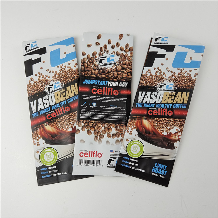 Les sacs d'emballage en gaussette recyclables et respectueux de l'environnement les plus vendus pour les grains de café pour 250g 500g 1kg