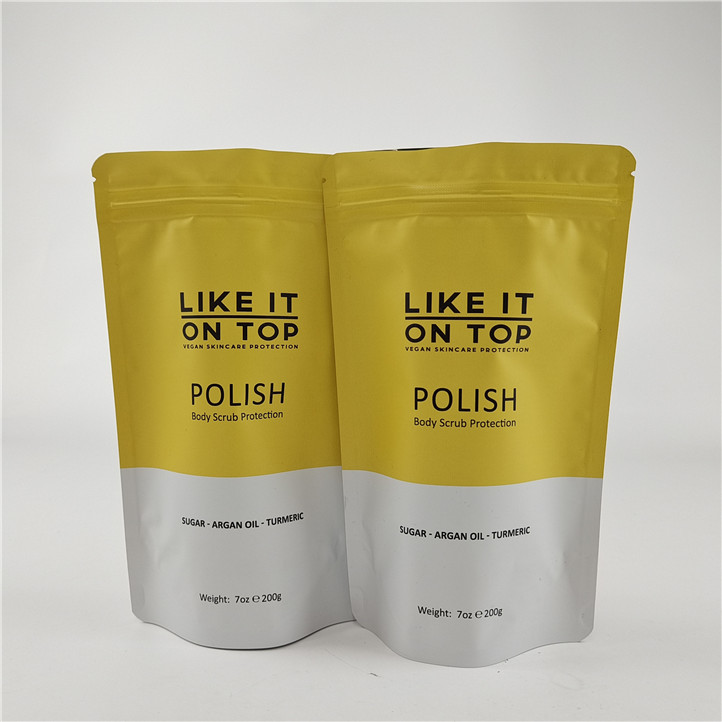 Design de taille personnalisée Poche debout avec fermeture à glissière gravure/poche d'emballage imprimé numériquement