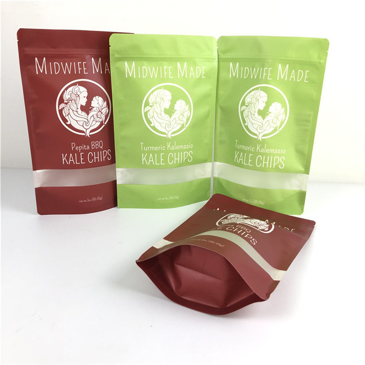 Emballage alimentaire Sac à fermeture à glissière en plastique plat Sacs en aluminium avec fermeture à glissière