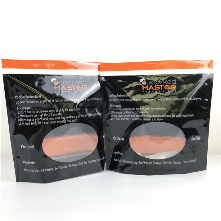 Matte papier d'aluminium Stand Up Pouch Fermeture à glissière Gravure Impression de couleur personnalisée