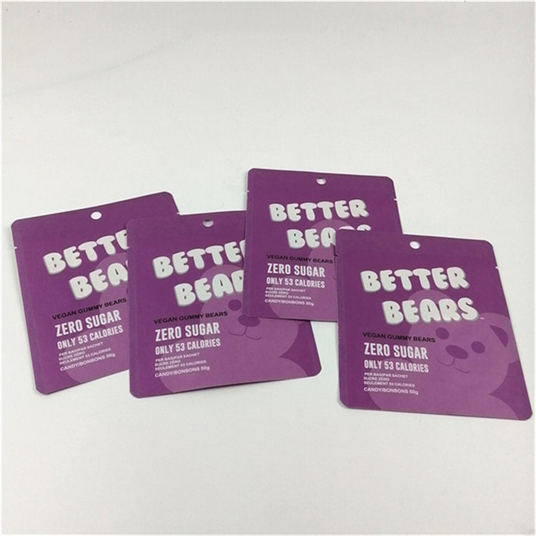 Accepté Jusqu'à 10 couleurs Disponible Sac d'emballage Mylar à nouveau fermé de haute qualité