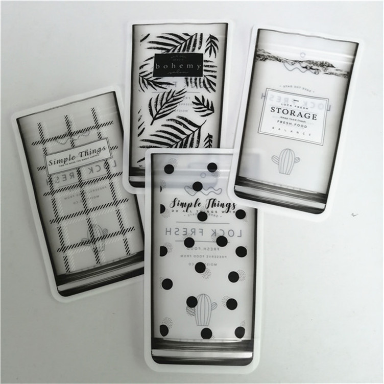 Taille personnalisée et conception Besoins de sac debout avec fermeture à glissière Mat finition en papier d'aluminium Mylar Doypack