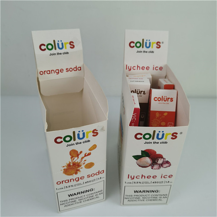 Boîtes d'affichage en carton à déchirer à chaud