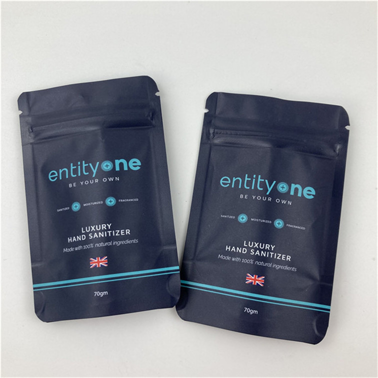 Logo personnalisé imprimé sac debout avec fermeture à glissière Mat finition en aluminium Mylar Doypack