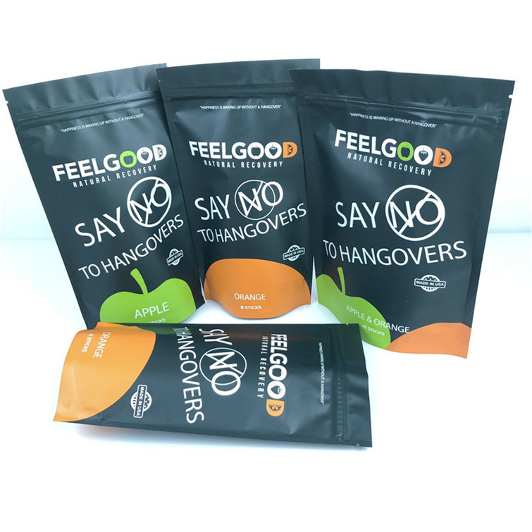 Taille et conception personnalisées Besoins de fermeture à glissière en papier d'aluminium debout Sac anti-odeur Imprimé sur mesure