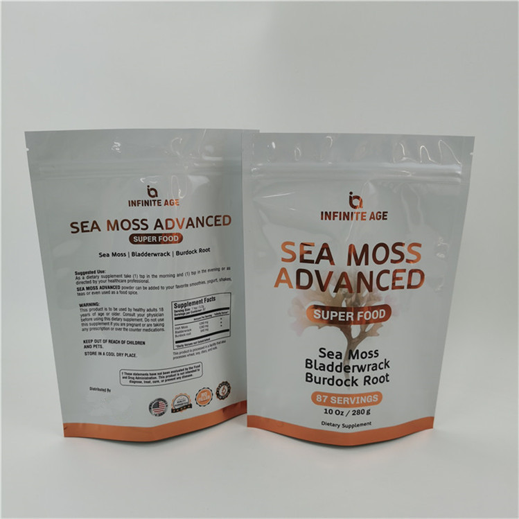 Accepté jusqu'à 10 couleurs disponibles ligne facile déchirure debout sac de poche étancheur thermique fermeture à glissière haut