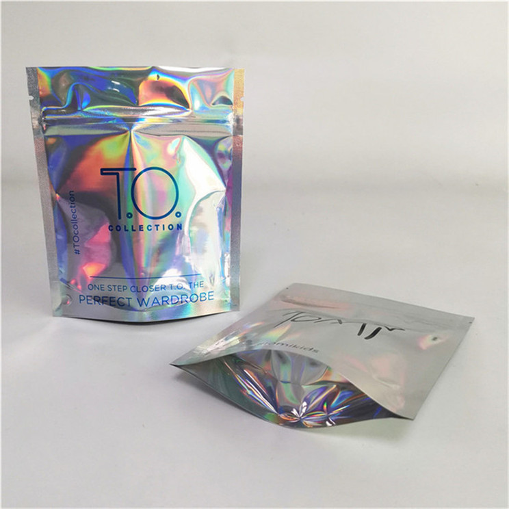 Matériau d'emballage alimentaire personnalisé étiquette privée fermeture à glissière étanche sac d'emballage