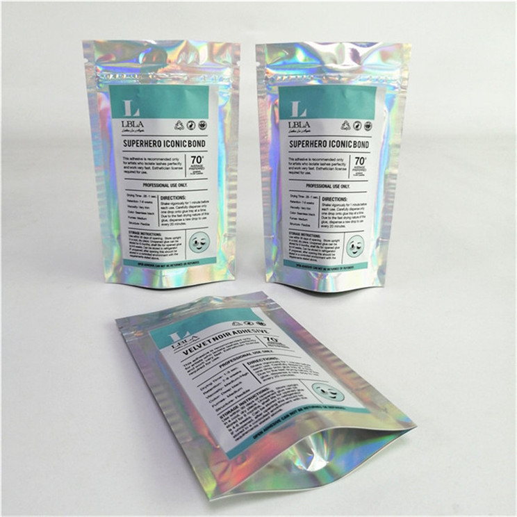 En gros Logo personnalisé Impression numérique Plastique PET Lisse Prix approprié Poches debout avec fermeture à glissière