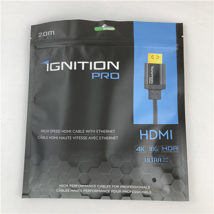 Sac d'emballage Mylar à trois côtés scellé Sac plat avec fermeture à glissière Accepté jusqu'à 10 couleurs disponibles